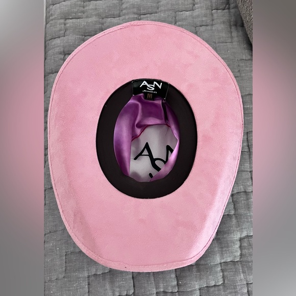 ASN Hats Dolly Pink Women's Cowboy Hat with Decorative Band - Picture 9 of 10